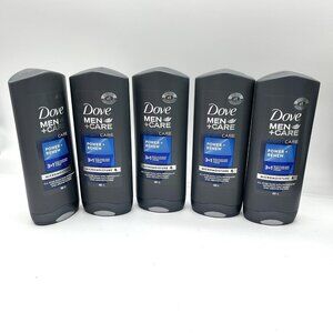 5X DOVE Men Power + Renew Micromoisture Body Hair Face Wash Peppermint 13.5 oz